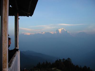 View Tower and Annapurna Ranges