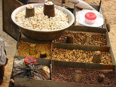 Popcorn at Swayambhunath Temple