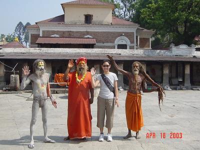 Fair and Hindi Preist at Pashupatinath Temple