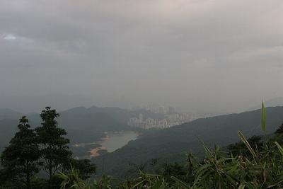 Tsuen Wan and Shing Mun Reservoir from Lead Mine Pass