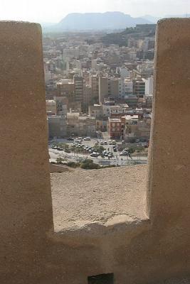 View of Alicante from the south wall