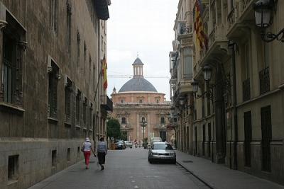 Alley from Baslica de la Virgen (Basilica of our Lady)