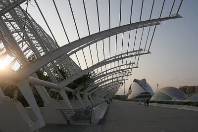 Sunset at L'Umbracle (Close Up)