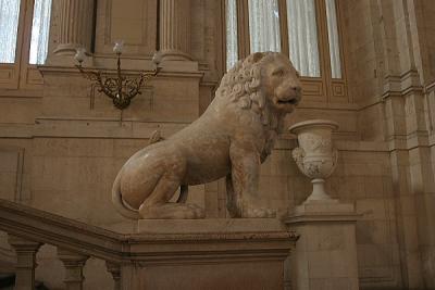 Lion on the Main Staircase