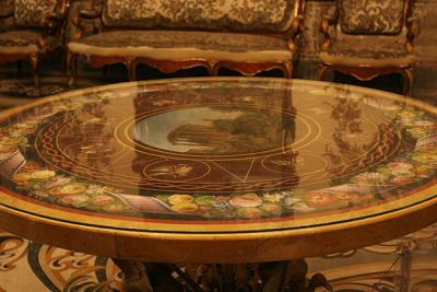 Table at Camara de Carlos III o Salon de Gasparini (Carlos III Chamber or Gasparini Room)