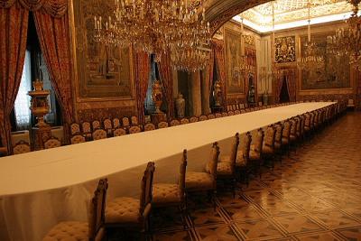 Rows of Chairs in the Gala Dining Room