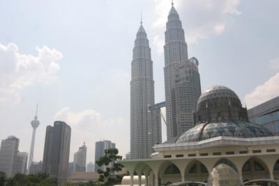 KL Tower, Petronas Twin Towers, and Asy-Syakirin Mosque