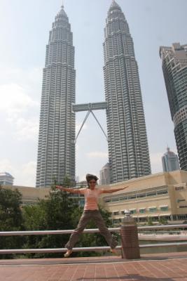 Joyce at Petronas Twin Towers