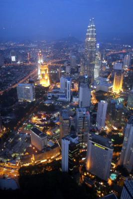 Petronas Twin Towers and the City