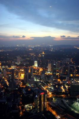 Sun setting of Kuala Lumpur (Potrait)