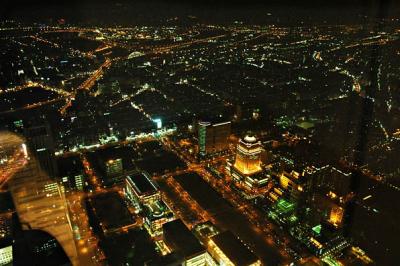 Night View from 89th floor of Taipei 101