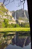 Yosemite falls from just above sentinal bridge