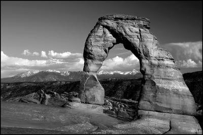 Delicate Arch B/W