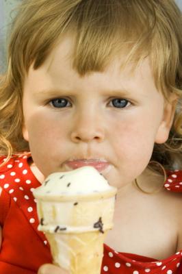 Rosey eating ice cream