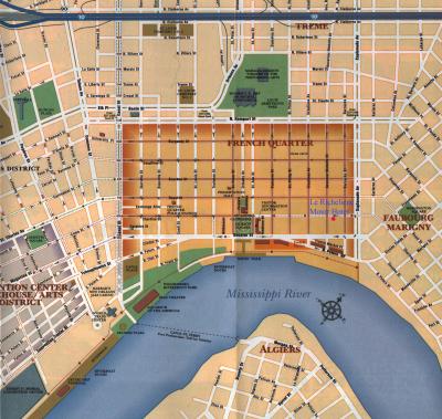 New Orleans Map 