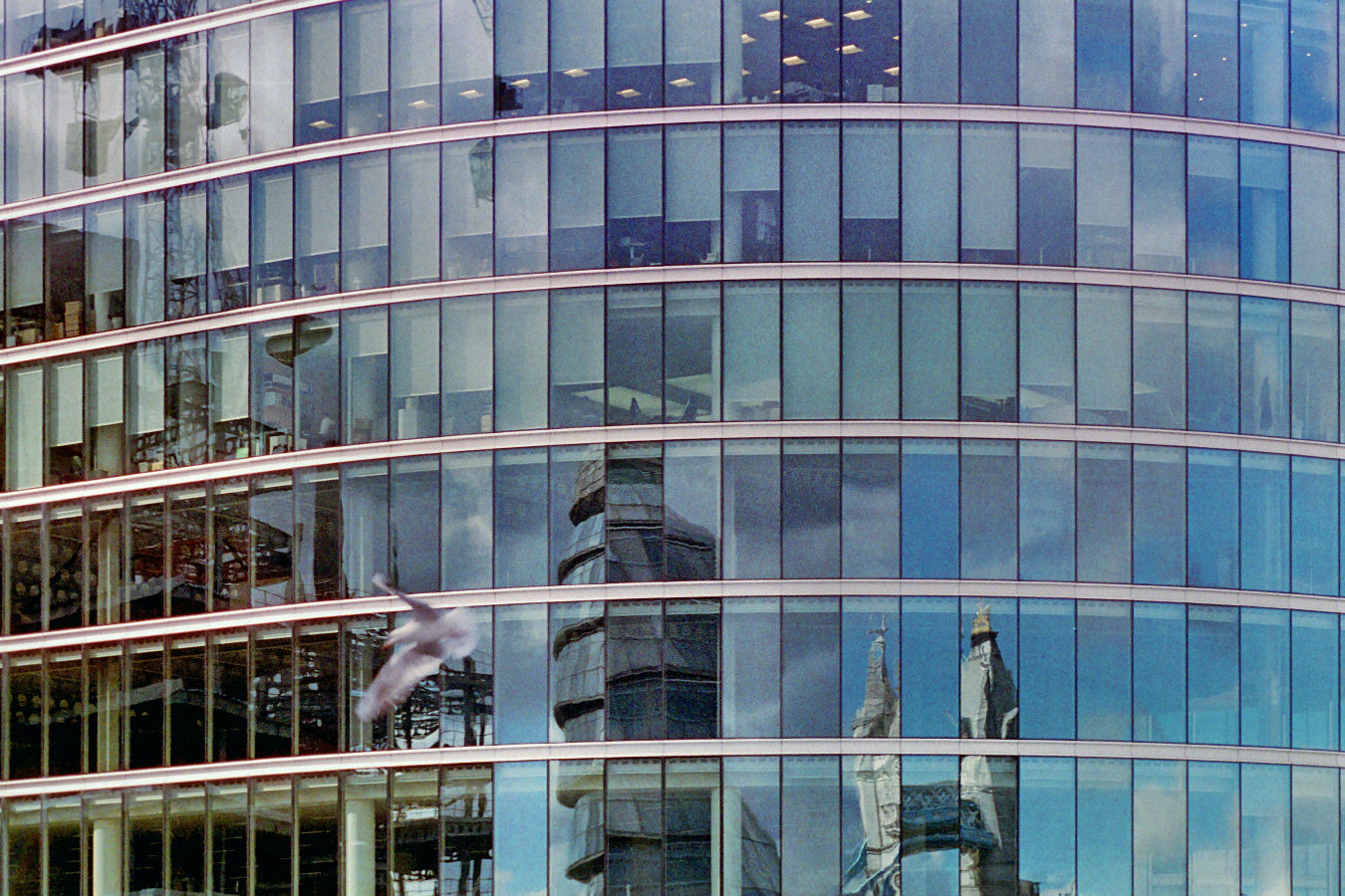 2005 - Reflections of Tower Bridge and other buildings