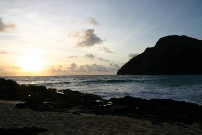 Sunrise at Makapu'u Beach park