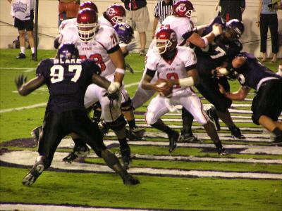 Utah #3 Completes Pass out of End Zone