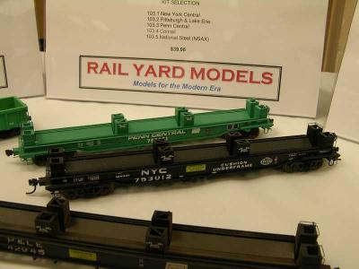 Rail Yard Models: NYC 122F / P&LE 154F Hot Coil Steel Cars in HO