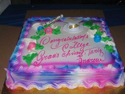 The Cake beautifully decorated.JPG