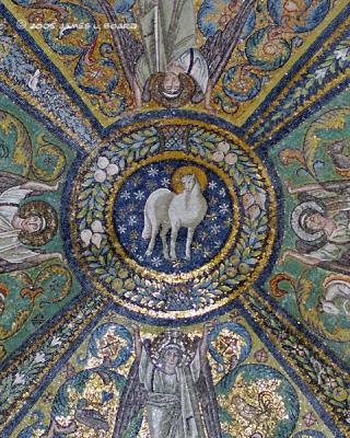 Basilica of Saint Vitale, ceiling (detail 1)