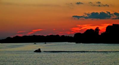 Sunset at Ohio River