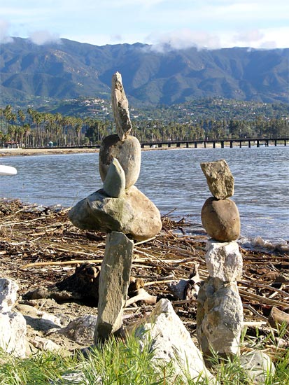 Stacked Rocks Sculptures