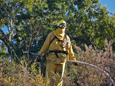 Fireman with Hose