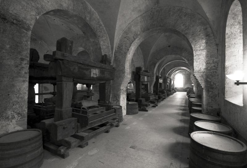 Lay Brothers Refectory with Ancient Presses