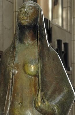 Statue of Goddess Gaea by Gerhard Marcks (Detail)