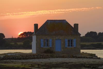 House in the Estuary of Etel River, St. Cado, Morbihan