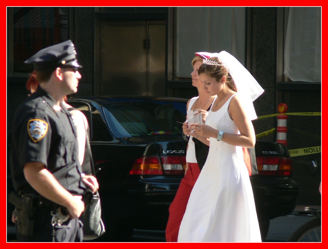 Runaway bride?