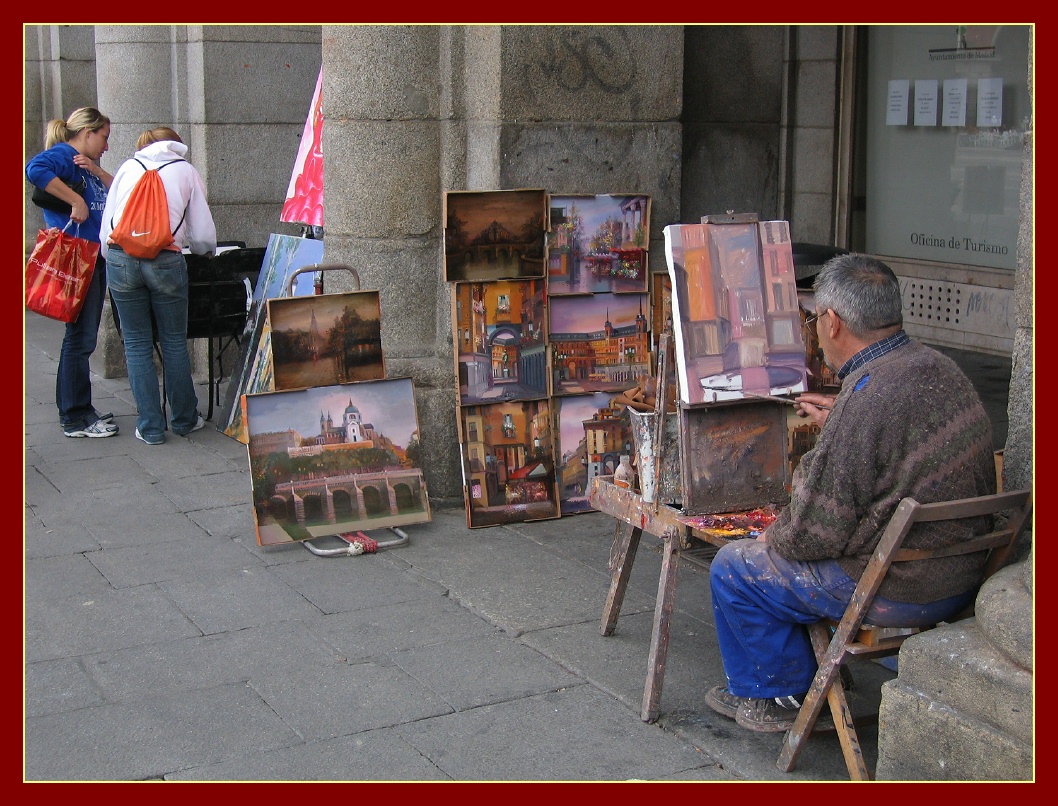 His studio