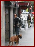His dog