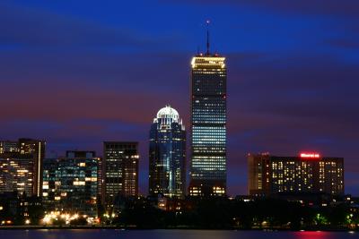 Stormy Boston Skyline