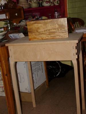 Bubinga Box on Maple Table