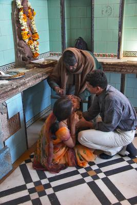 Shaving a Baby's Head, Sachiya Mata Temple