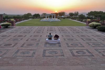 Umaid Bhawan Palace Gardens at Sunset