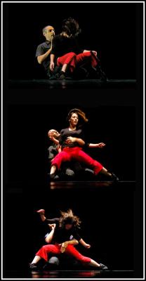 In movement