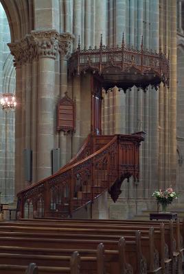 Jean Calvin's pulpit in St-Pierre cathedral, Geneva #4
