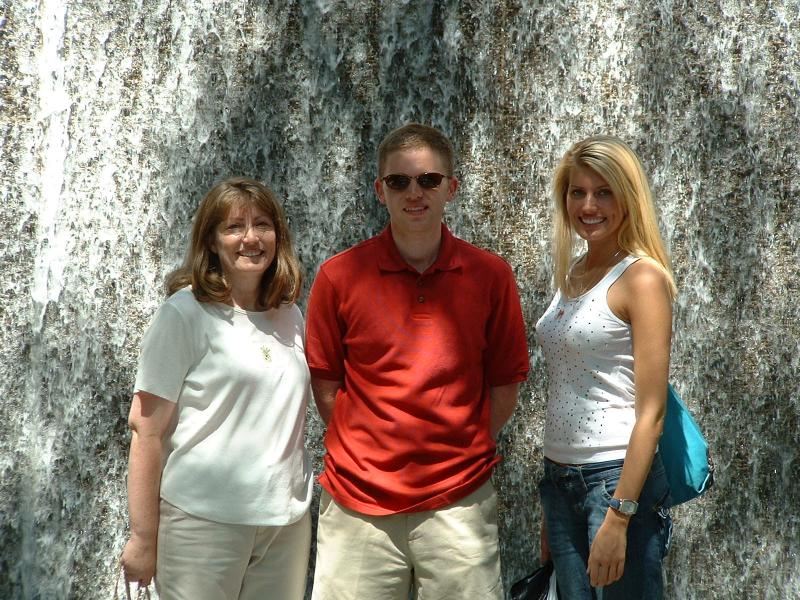 In Front of Manmade Falls