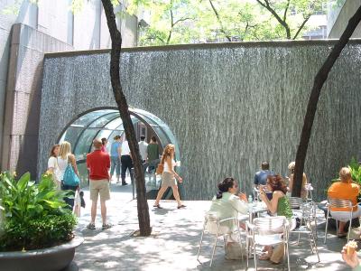 Behind Manmade Falls