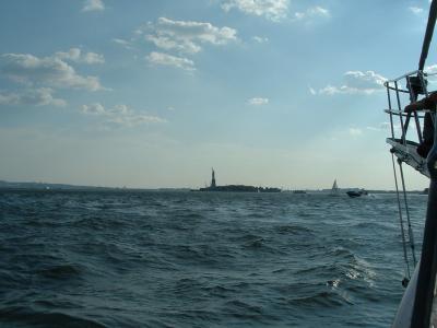 Miss Liberty From Boat