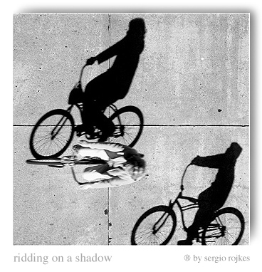 ridding on a shadow by sergio rojkes