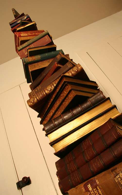 (*)   Books to the ceiling,