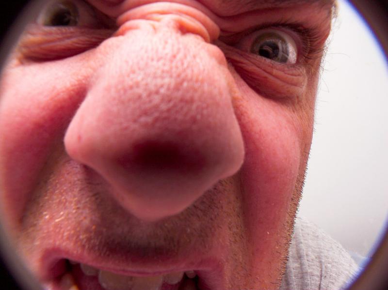 <b> Angry man at the door </b>*