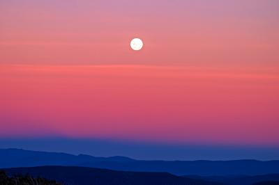 Moon at sunset *