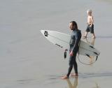 Man & Boy Hesitate, Contemplating The Same Rough Sea * Traveller