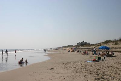 Southfacing view of the beach