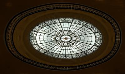 Glass dome and balcony